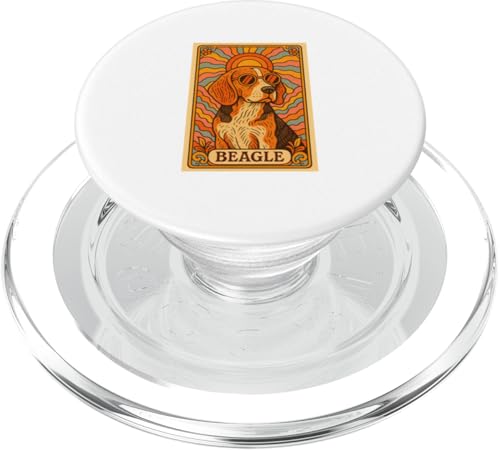 Beagle Vintage Pop Art Nouveau Tarotkarte Cool Beagle PopSockets PopGrip für MagSafe von Art Nouveau Dogs