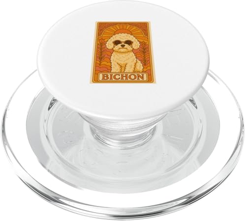 Bichon Vintage Pop Art Nouveau Tarotkarte Bichon Frisé PopSockets PopGrip für MagSafe von Art Nouveau Dogs