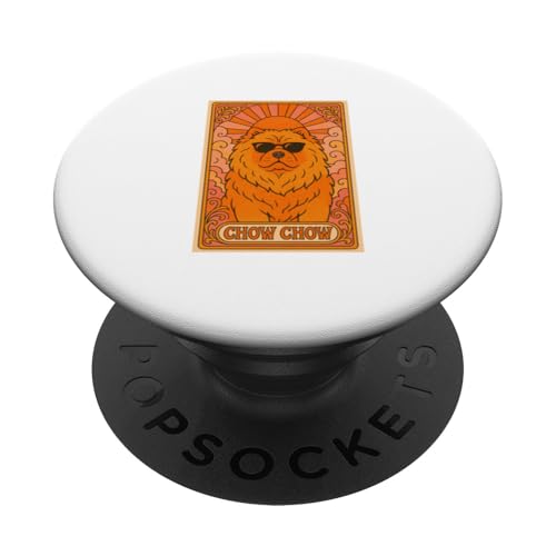 Chow Chow Vintage Pop Art Nouveau Tarotkarte PopSockets Klebender PopGrip von Art Nouveau Dogs