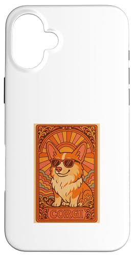 Corgi Vintage Pop Art Nouveau Tarotkarte Design Welsh Corgi Hülle für iPhone 16 Plus Corgi Vintage Pop Art Nouveau Tarotkarte Design Welsh Corgi Hülle für iPhone 16 Plus von Art Nouveau Dogs