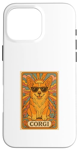 Corgi Vintage Pop Art Nouveau Tarotkarte Design Welsh Corgi Hülle für iPhone 16 Pro Max Corgi Vintage Pop Art Nouveau Tarotkarte Design Welsh Corgi Hülle für iPhone 16 Pro Max von Art Nouveau Dogs