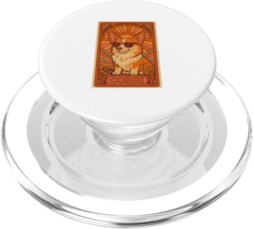 Corgi Vintage Pop Art Nouveau Tarotkarte Design Welsh Corgi PopSockets PopGrip für MagSafe Corgi Vintage Pop Art Nouveau Tarotkarte Design Welsh Corgi PopSockets PopGrip für MagSafe von Art Nouveau Dogs