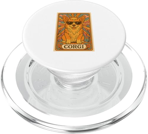 Corgi Vintage Pop Art Nouveau Tarotkarte Design Welsh Corgi PopSockets PopGrip für MagSafe Corgi Vintage Pop Art Nouveau Tarotkarte Design Welsh Corgi PopSockets PopGrip für MagSafe von Art Nouveau Dogs