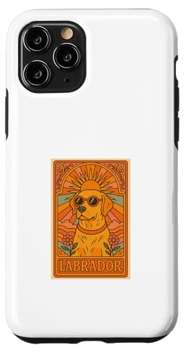 Golden Labrador Retriever im Vintage-Labrador im Pop-Jugendstil Hülle für iPhone 11 Pro von Art Nouveau Dogs