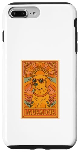 Golden Labrador Retriever im Vintage-Labrador im Pop-Jugendstil Hülle für iPhone 7 Plus/8 Plus von Art Nouveau Dogs