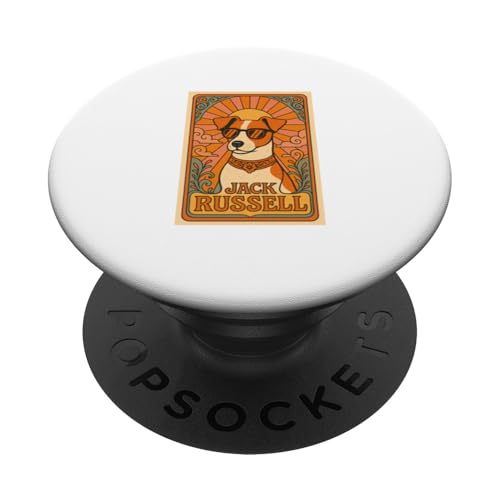 Jack Russell Vintage Pop Art Nouveau Hund Tarotkarte PopSockets Klebender PopGrip von Art Nouveau Dogs