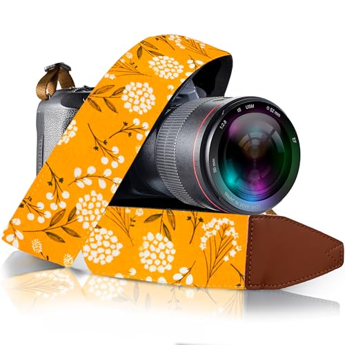 Art Tribute Frühlingsblumen kameragurt für alle dslr-kamera. baumwolle eleganter universal dslr-strap, halsschulter kameragurt für canon, nikon, pentax, sony, fujifilm und digitalkamera von Art Tribute