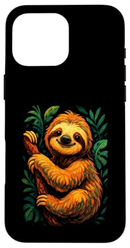 Faultier Süßer Dschungel Natur Chill Wildlife Spaß Tier Hülle für iPhone 16 Pro Max Faultier Süßer Dschungel Natur Chill Wildlife Spaß Tier Hülle für iPhone 16 Pro Max von Art