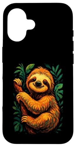 Faultier Süßer Dschungel Natur Chill Wildlife Spaß Tier Hülle für iPhone 16 Faultier Süßer Dschungel Natur Chill Wildlife Spaß Tier Hülle für iPhone 16 von Art