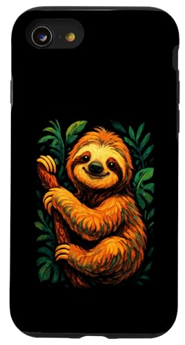 Faultier Süßer Dschungel Natur Chill Wildlife Spaß Tier Hülle für iPhone SE (2020) / 7 / 8 von Art