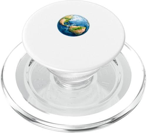 Aquarell Erde zeigt Nordamerika und Südamerika PopSockets PopGrip für MagSafe von ArtAttack