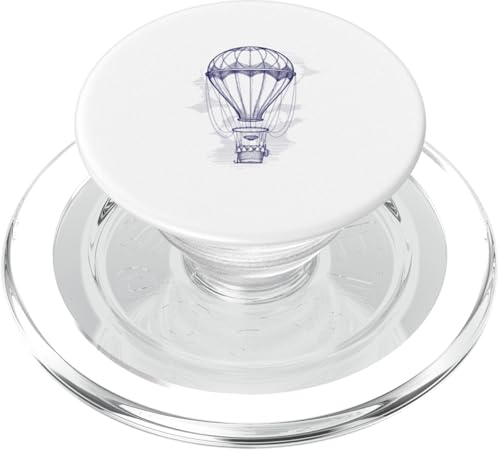 Heißluftballon Vintage Illustration PopSockets PopGrip für MagSafe Heißluftballon Vintage Illustration PopSockets PopGrip für MagSafe von ArtAttack