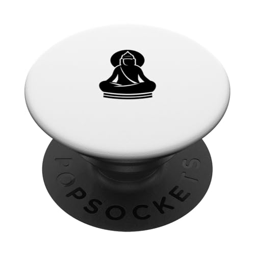 Meditierender Buddha PopSockets Klebender PopGrip von ArtAttack