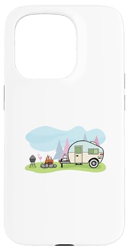 Vintage RV auf dem Campingplatz Hülle für iPhone 15 Pro von ArtAttack