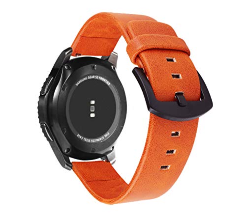 Artchros für Samsung Gear S3 Frontier Armband Galaxy Watch 46mm Lederarmband,Armband 22mm für Huawei Watch GT2 46mm Lederarmband Armbänder Amazfit GTR 47mm,Moto 360 2nd 46mm Men von Artchros