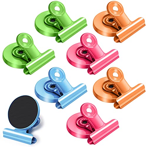 Artcut 8 Stück Magnetklammern Magnet Klammer Magnete mit Klammer, Magnetclips Magnet Clip Klemmen BüRo, Multi Farbe KüHlschrank Magnete KüHlschrankmagnete Magnete KüHlschrank füR Whiteboard, Memo von Artcut