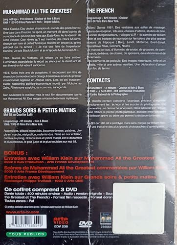 Coffret William Klein 3 DVD : Muhammad Ali the Greatest / Grands soirs et petits Matins / The French Coffret William Klein 3 DVD : Muhammad Ali the Greatest / Grands soirs et petits Matins / The French von Arte