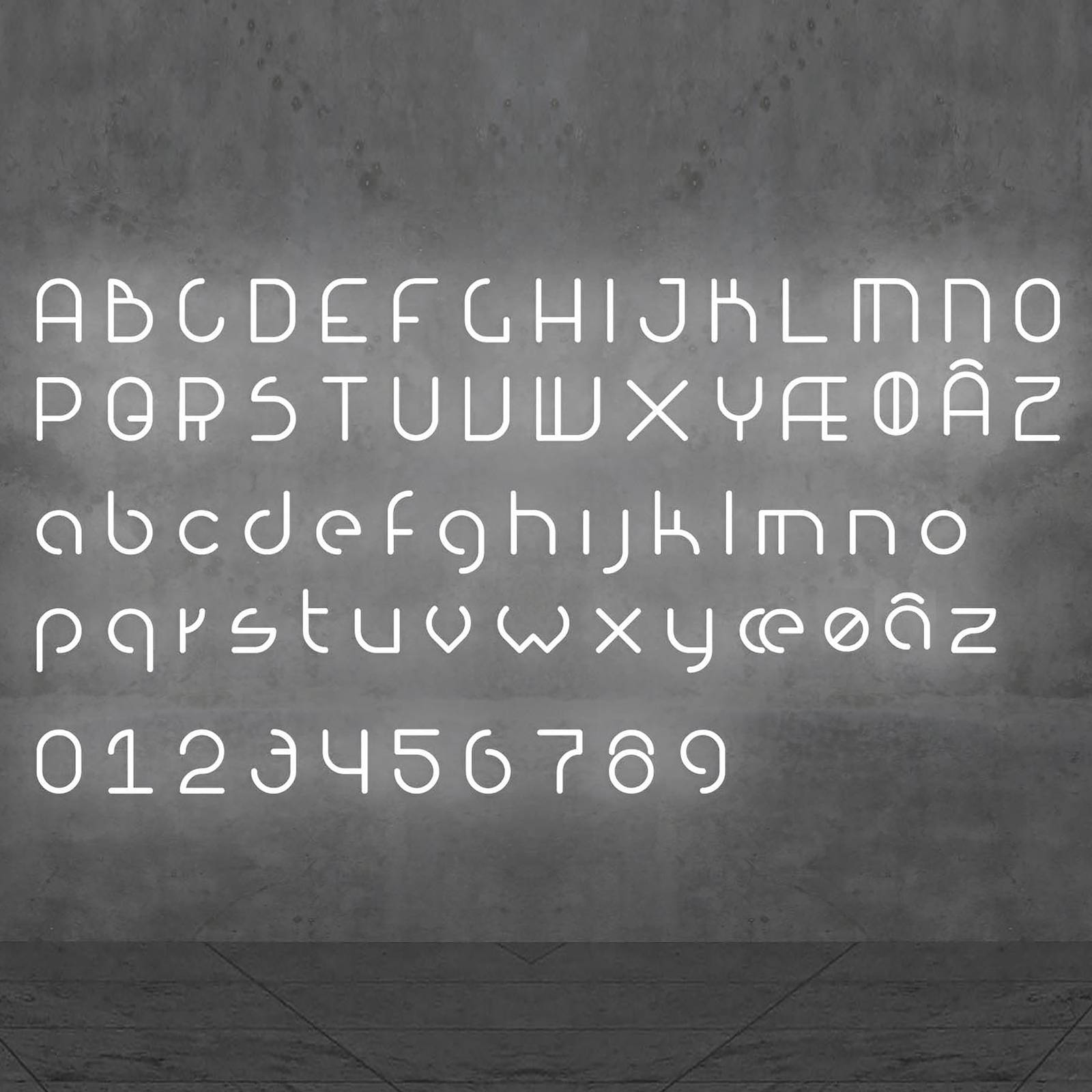 Artemide Alphabet of Light Wand Großbuchstabe Ã von Artemide