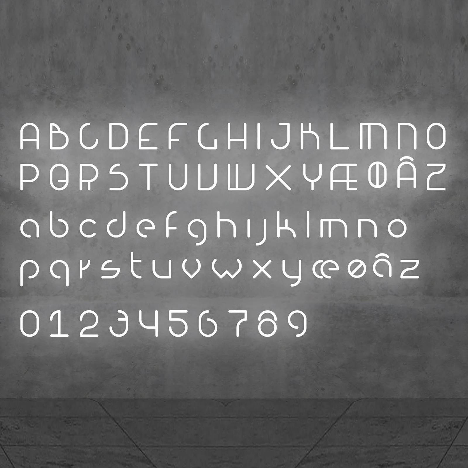 Artemide Alphabet of Light Wand Großbuchstabe H von Artemide