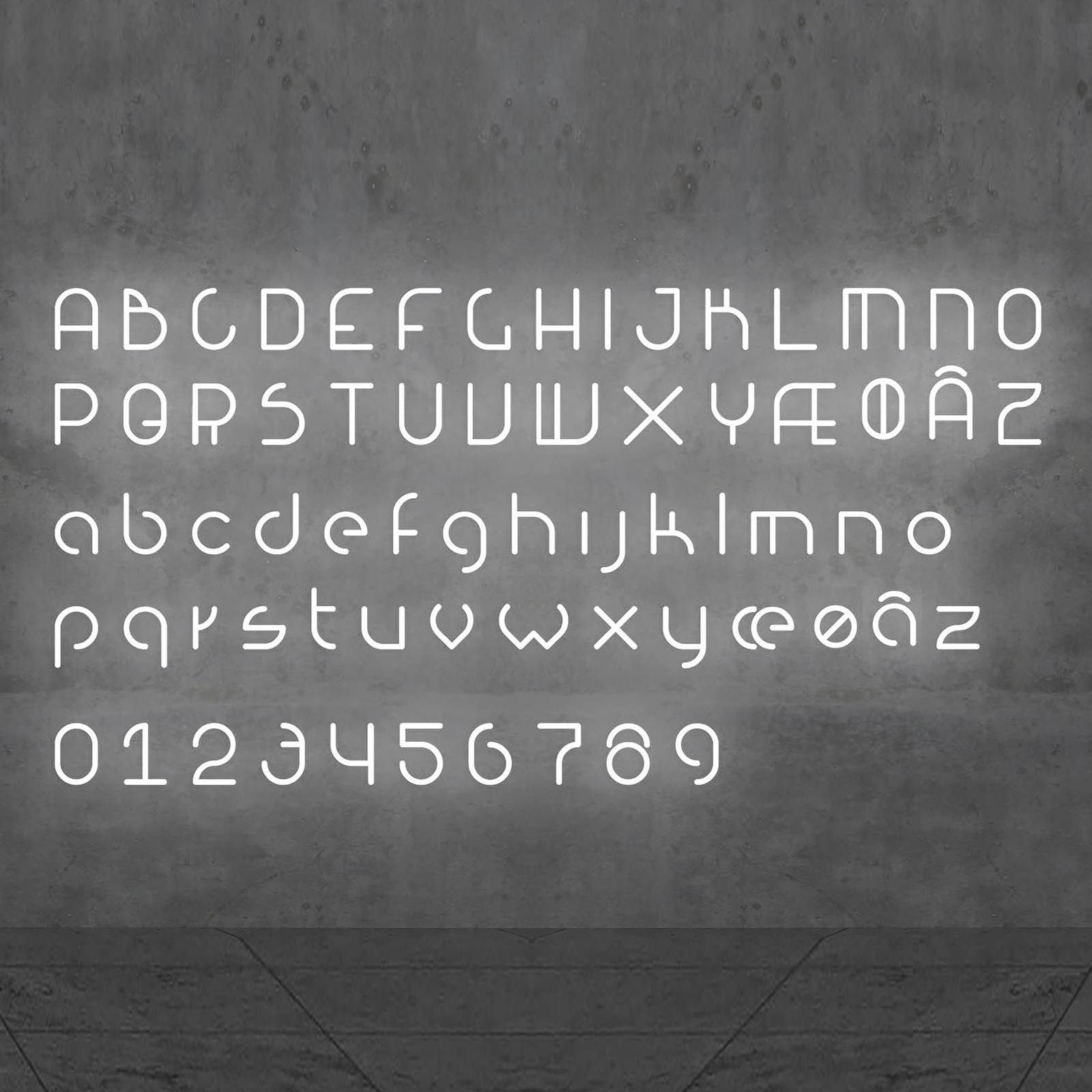 Artemide Alphabet of Light Wand Großbuchstabe M von Artemide