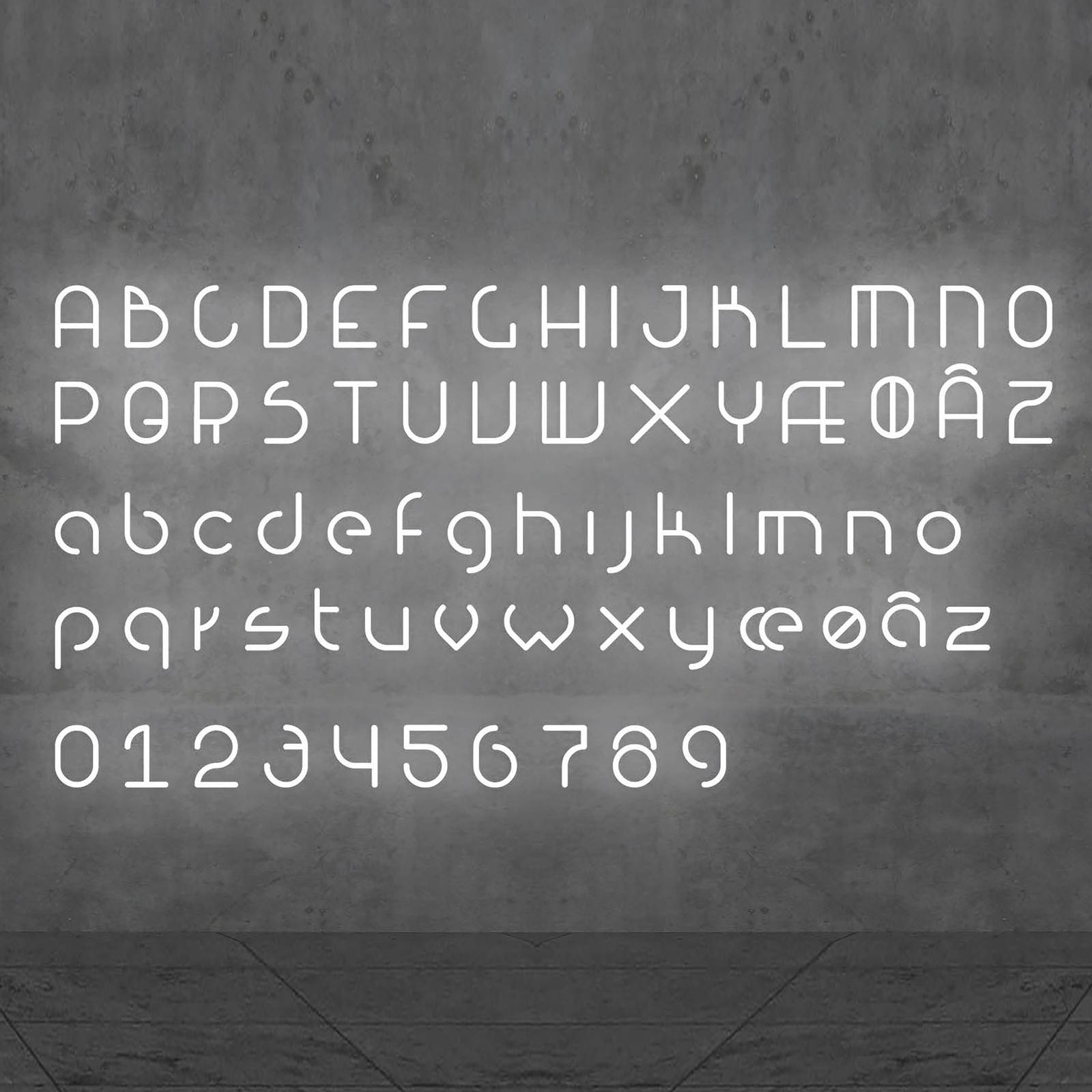 Artemide Alphabet of Light Wand Großbuchstabe N von Artemide