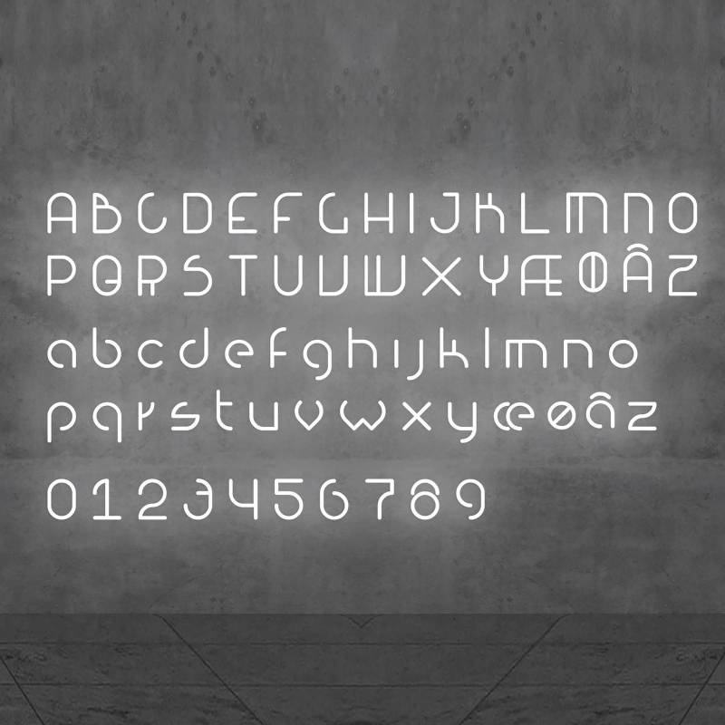 Artemide Alphabet of Light Wand Großbuchstabe S von Artemide