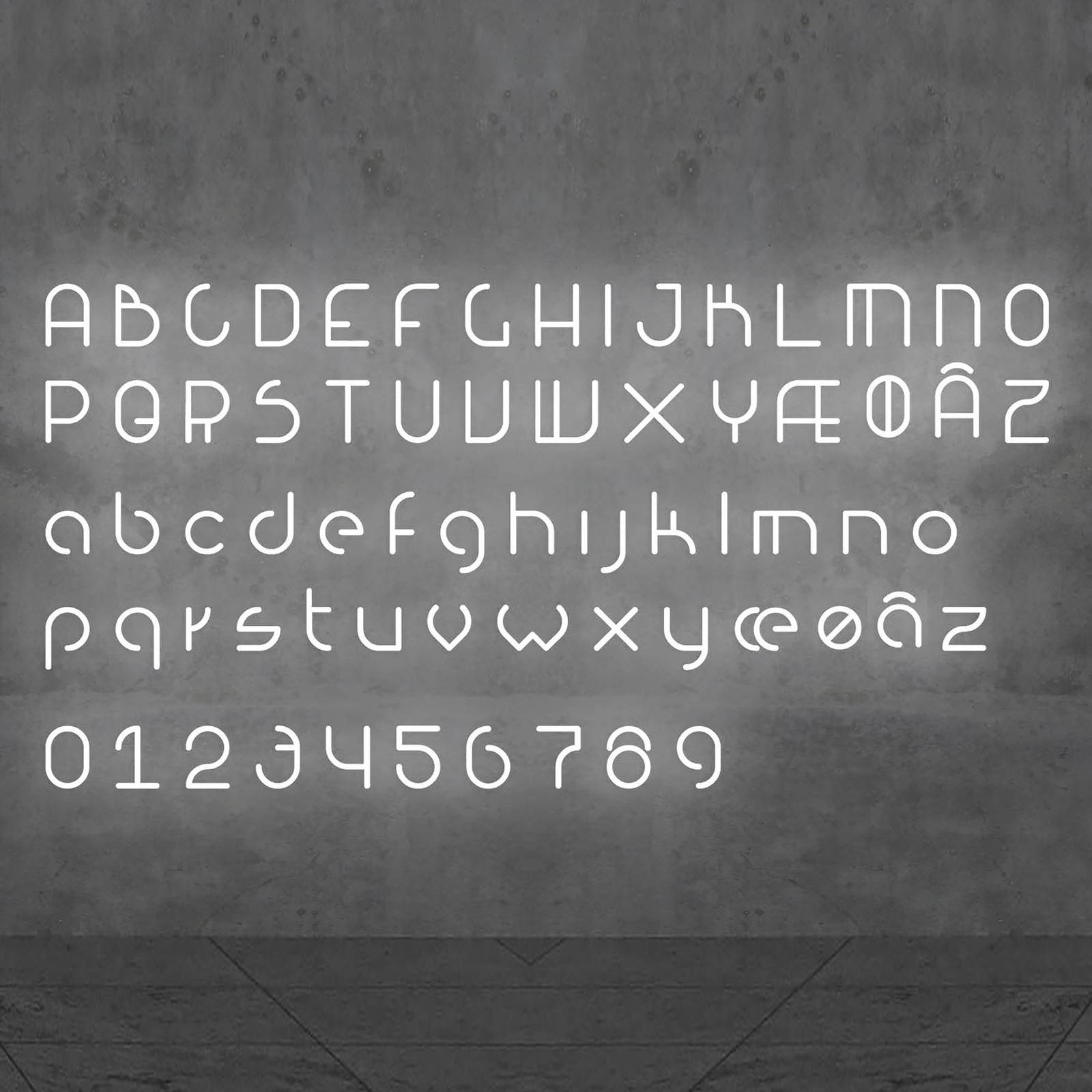 Artemide Alphabet of Light Wand Großbuchstabe X von Artemide