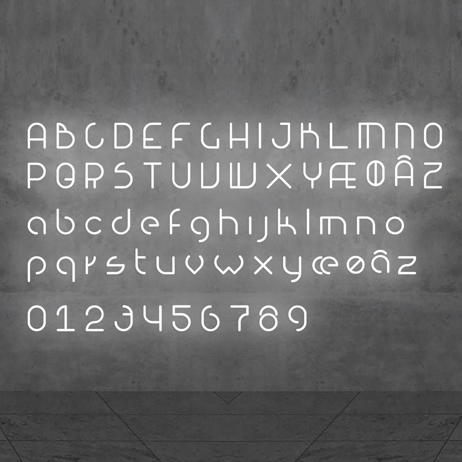 Artemide Alphabet of Light Wand Kleinbuchstabe a von Artemide