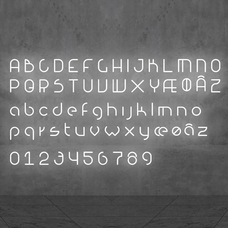 Artemide Alphabet of Light Wand Kleinbuchstabe ã von Artemide