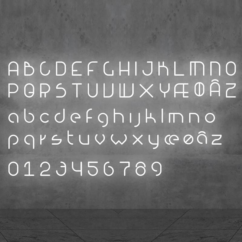 Artemide Alphabet of Light Wand Kleinbuchstabe c von Artemide