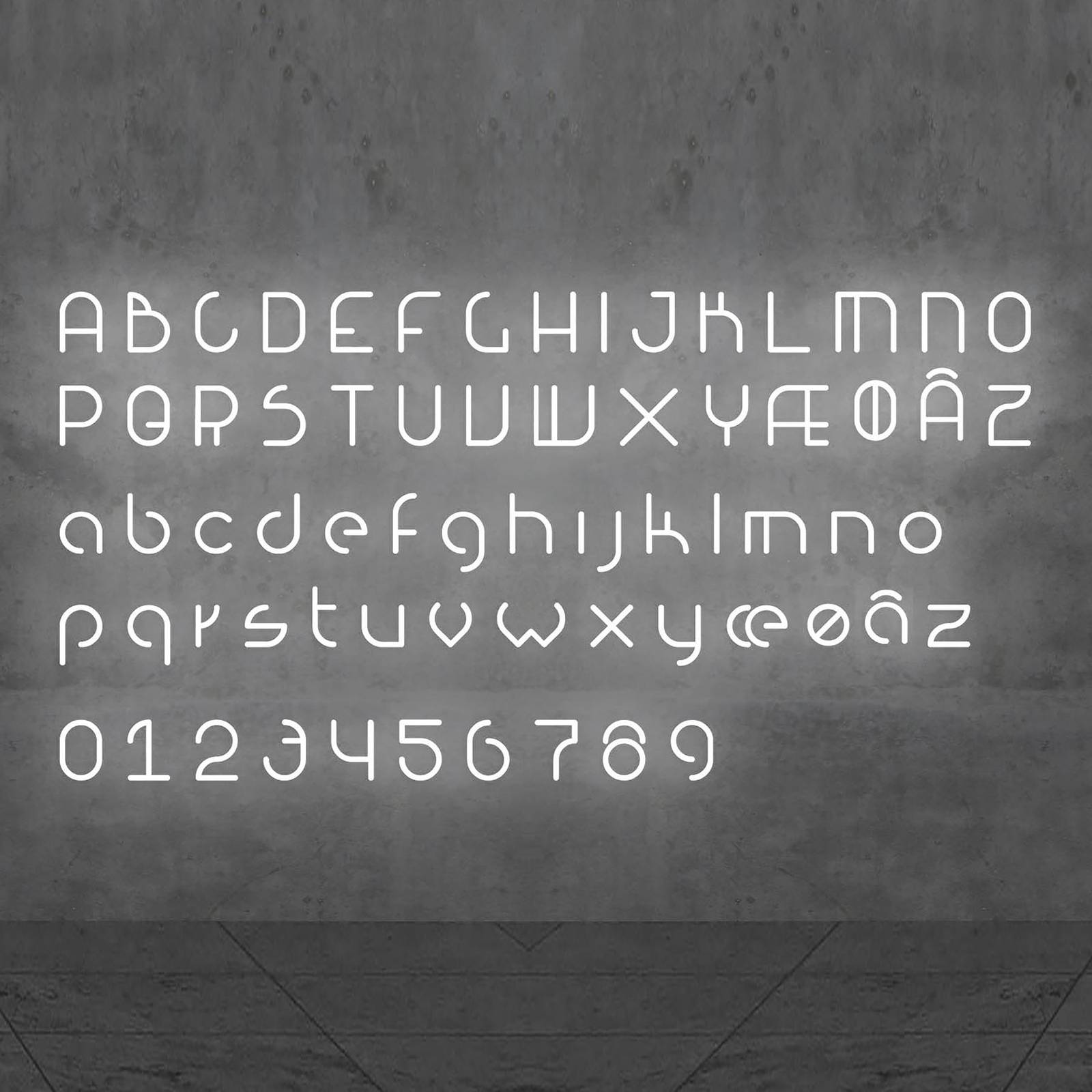 Artemide Alphabet of Light Wand Kleinbuchstabe e von Artemide