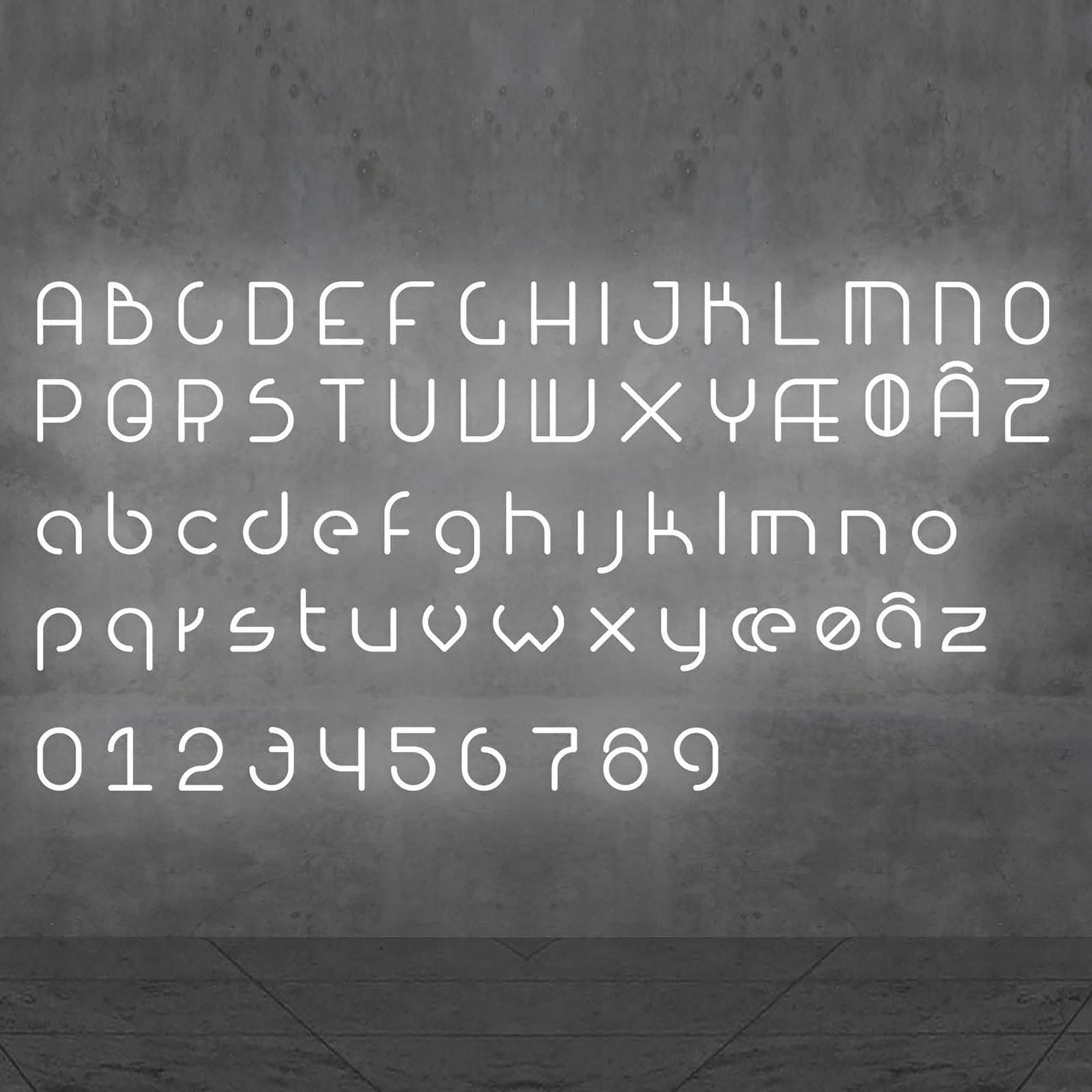 Artemide Alphabet of Light Wand Kleinbuchstabe ø von Artemide