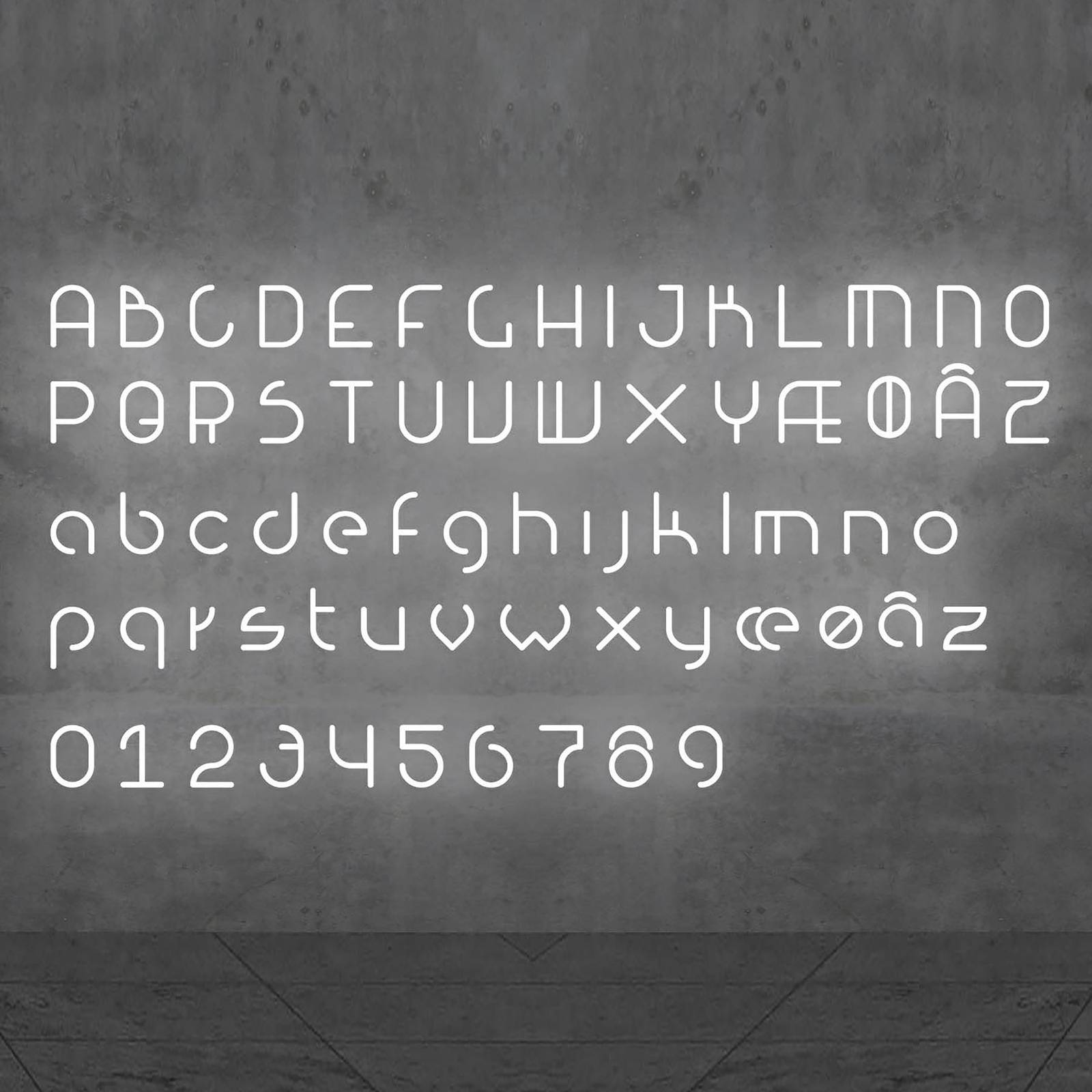 Artemide Alphabet of Light Wand Kleinbuchstabe q von Artemide