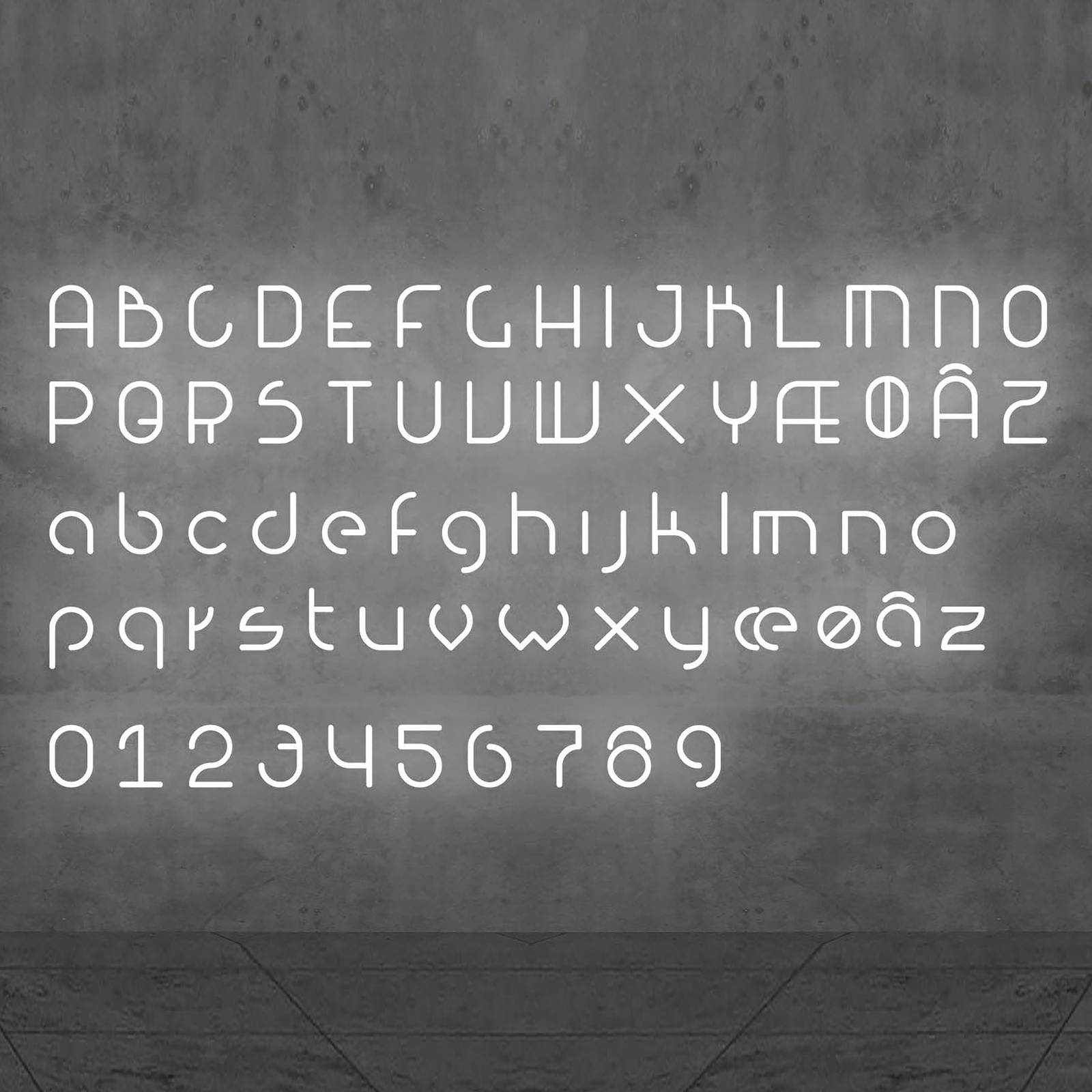 Artemide Alphabet of Light Wand Kleinbuchstabe t von Artemide