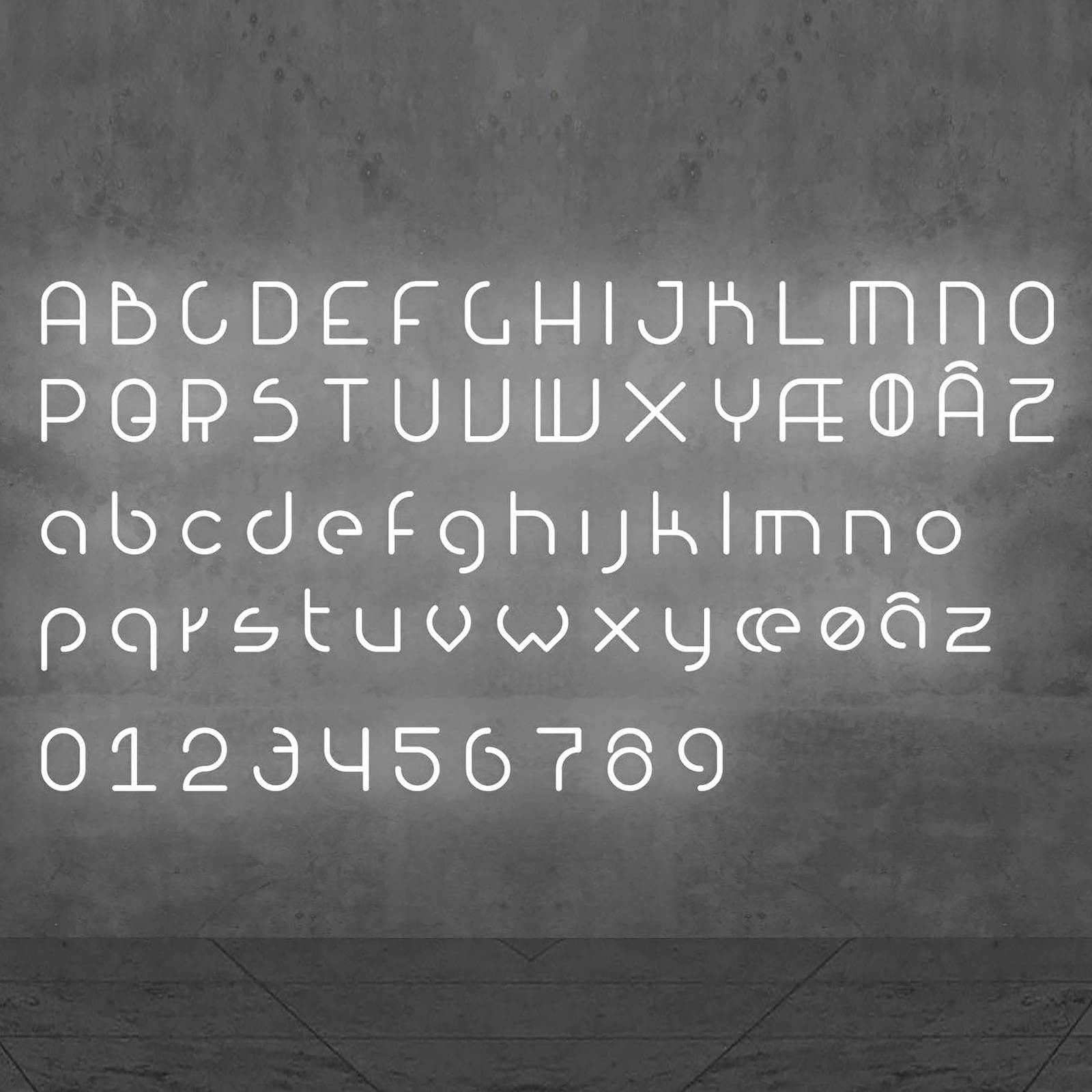 Artemide Alphabet of Light Wand Kleinbuchstabe v von Artemide