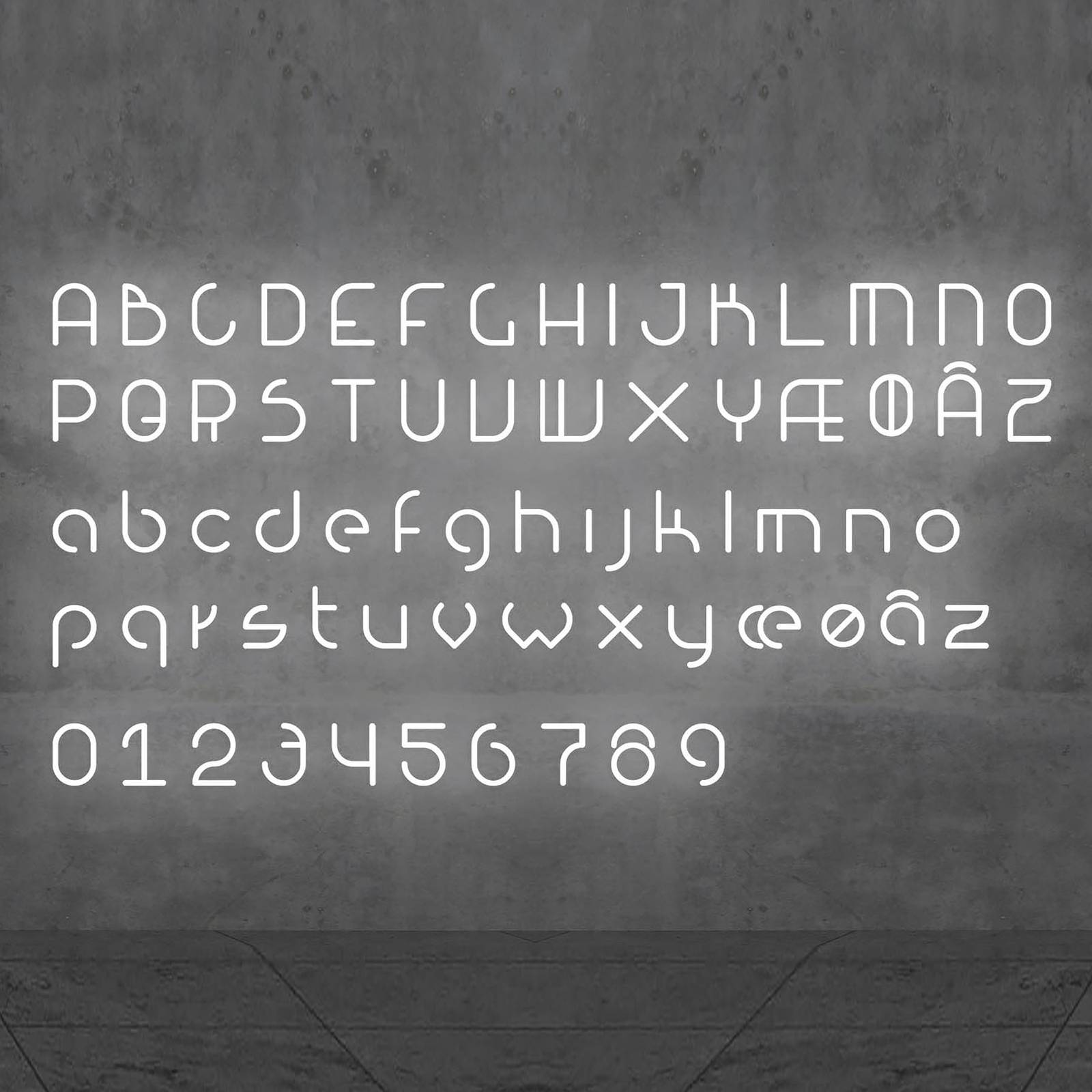 Artemide Alphabet of Light Wand Kleinbuchstabe x von Artemide