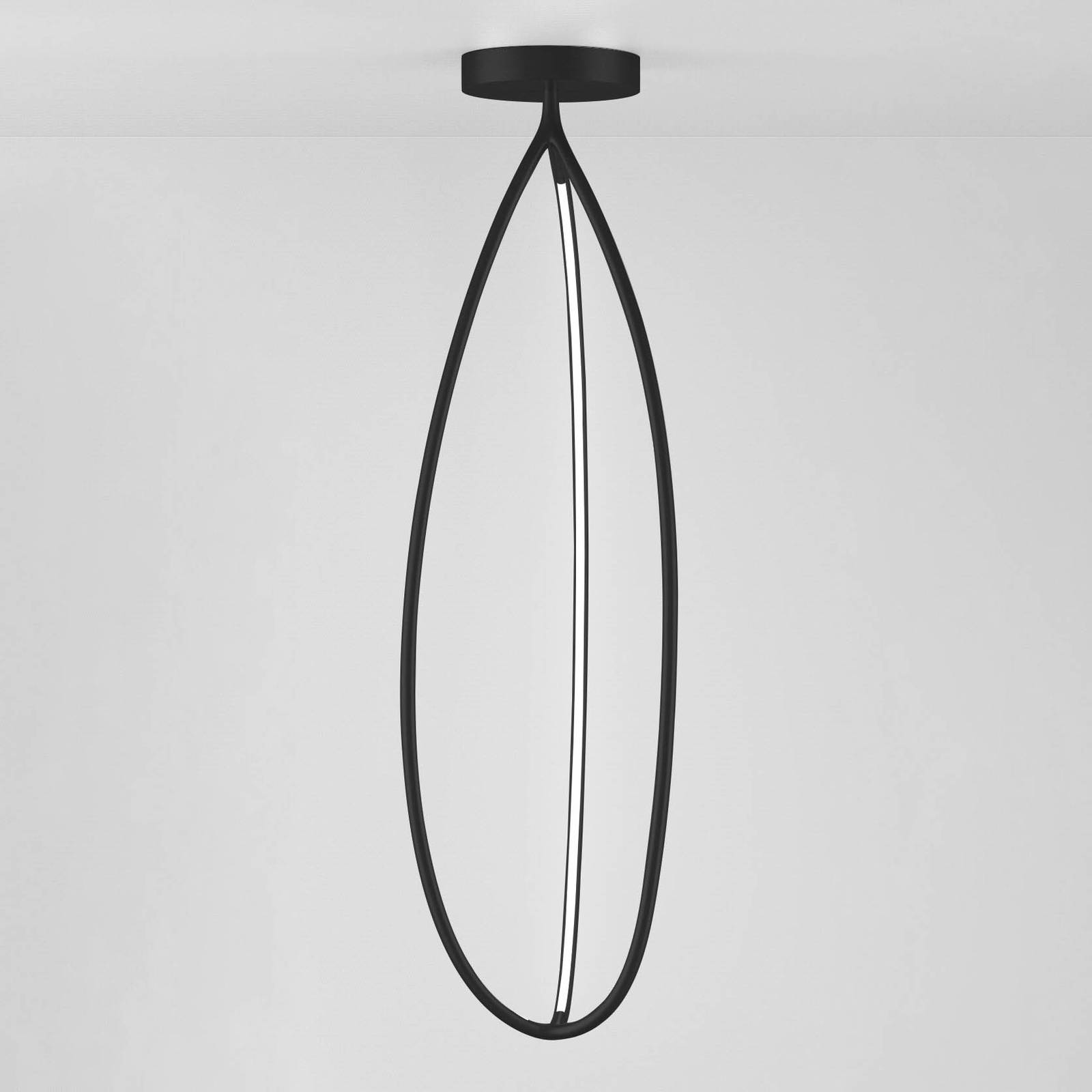 Artemide Arrival Deckenlampe, App, schwarz, 130cm von Artemide