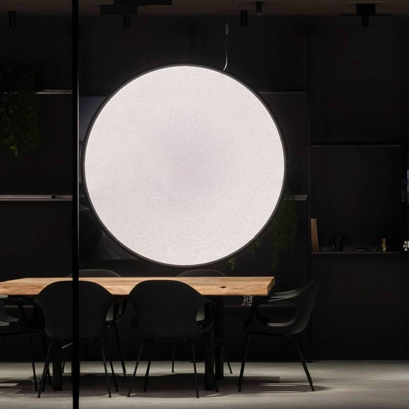 Artemide Discovery Hänge vertikal schwarz Ø 140cm von Artemide