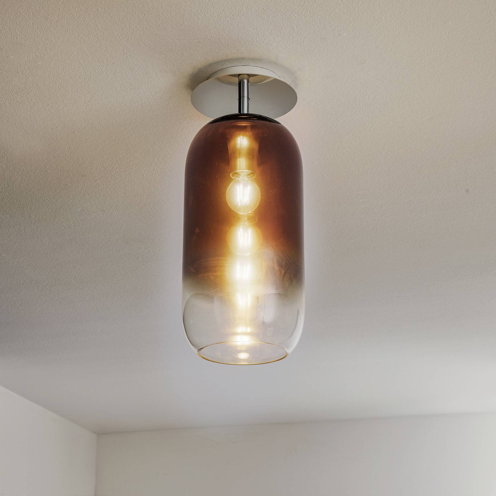 Artemide Gople Deckenleuchte bronze/silber von Artemide