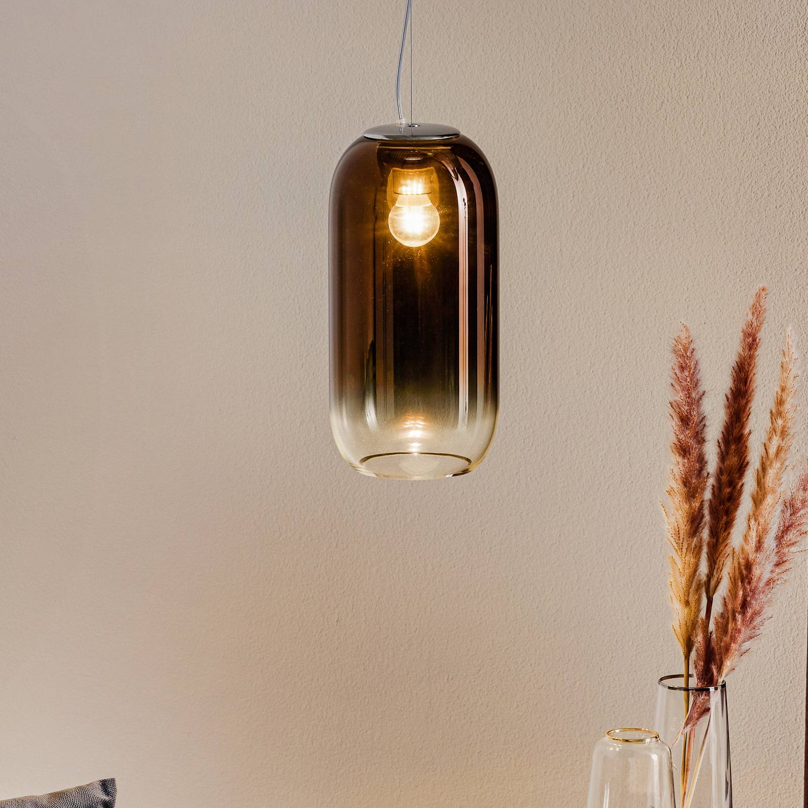 Artemide Gople Mini Hängeleuchte bronze/silber Artemide Gople Mini Hängeleuchte bronze/silber von Artemide