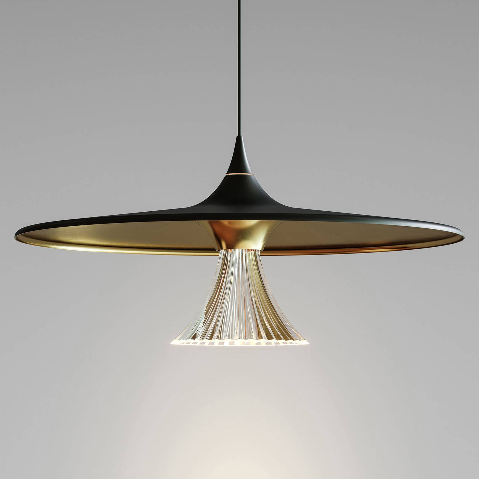 Artemide Ipno LED-Hängeleuchte, schwarz-gold Artemide Ipno LED-Hängeleuchte, schwarz-gold von Artemide