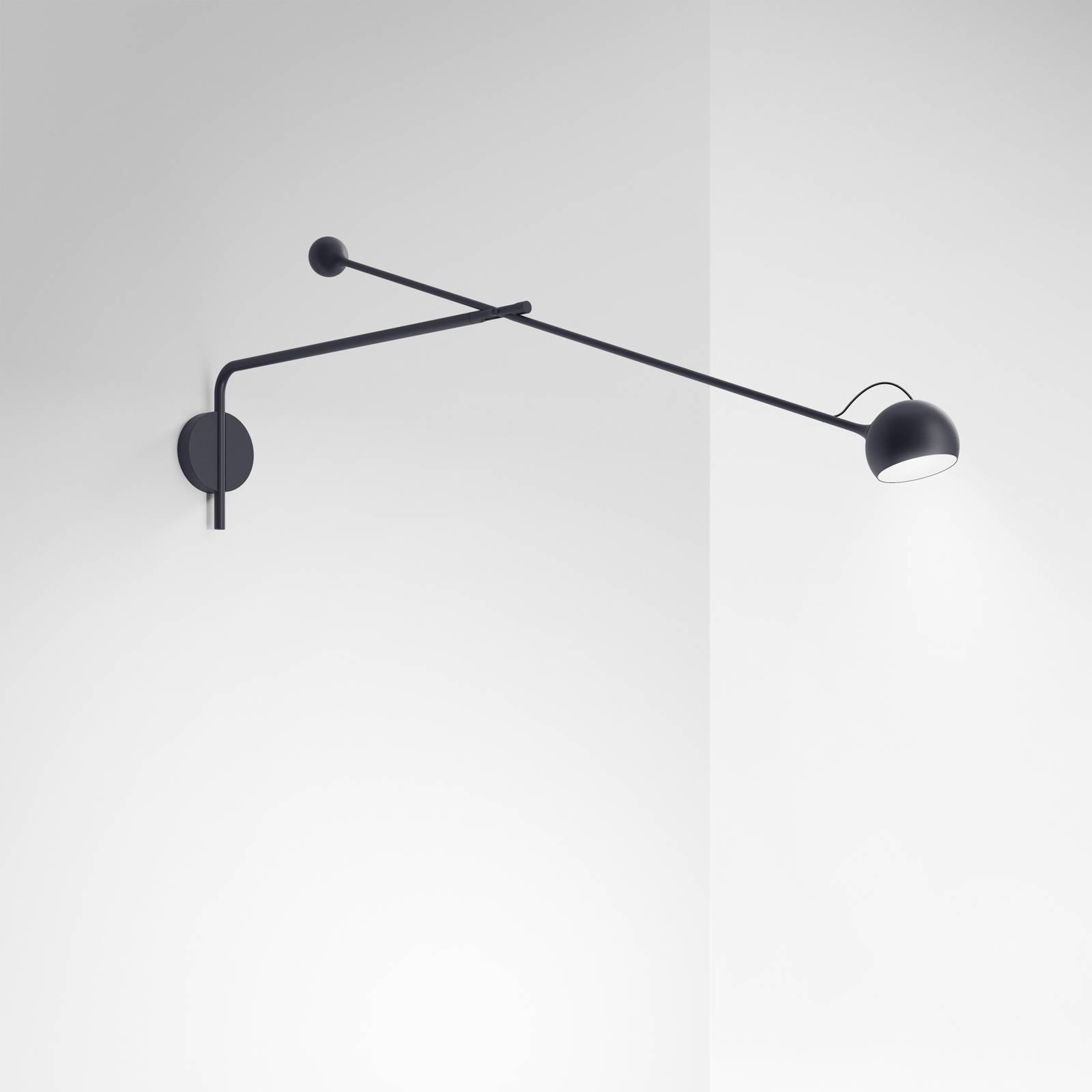 Artemide Ixa L LED-Wandlampe justierbar anthrazit von Artemide