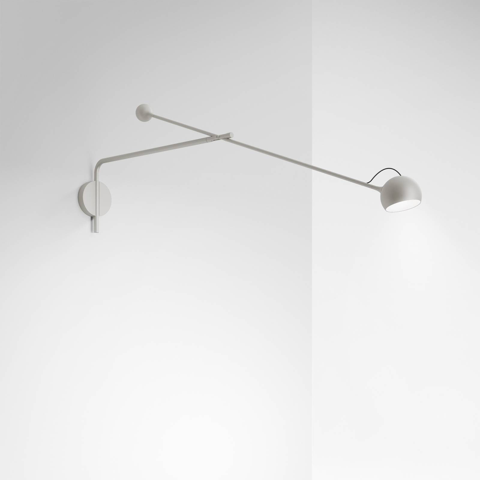 Artemide Ixa L LED-Wandleuchte justierbar weißgrau von Artemide