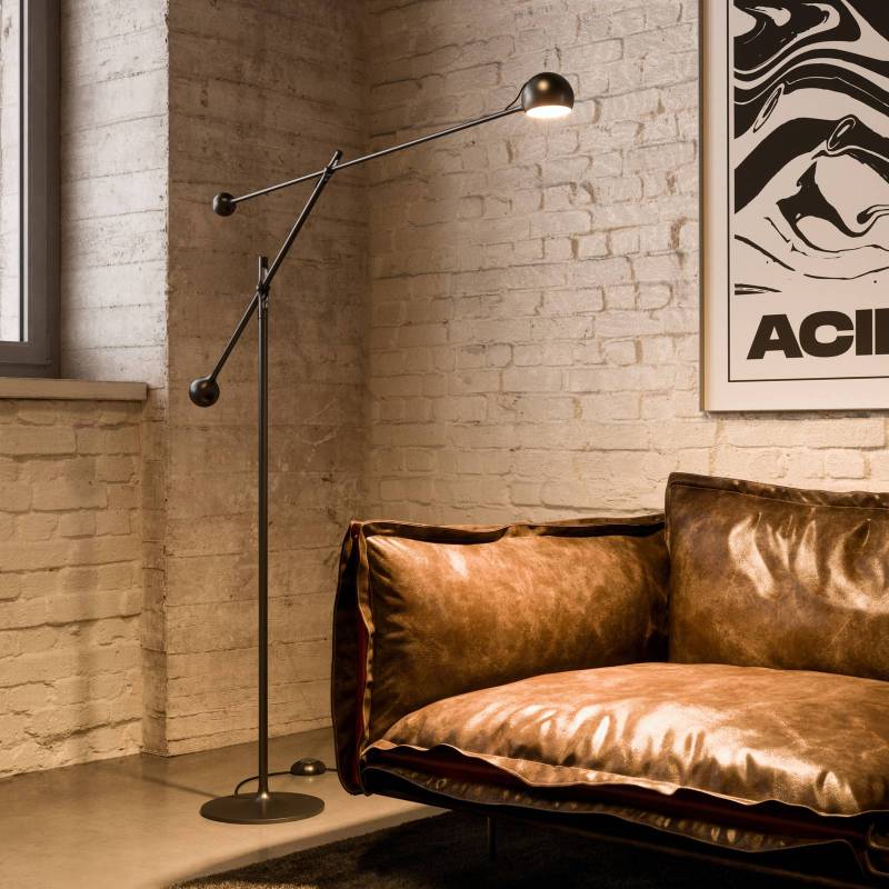 Artemide Ixa LED-Stehleuchte justierbar anthrazit von Artemide