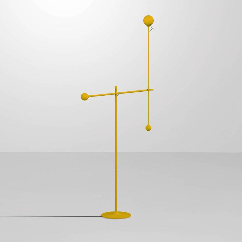 Artemide Ixa LED-Stehleuchte justierbar gelb von Artemide