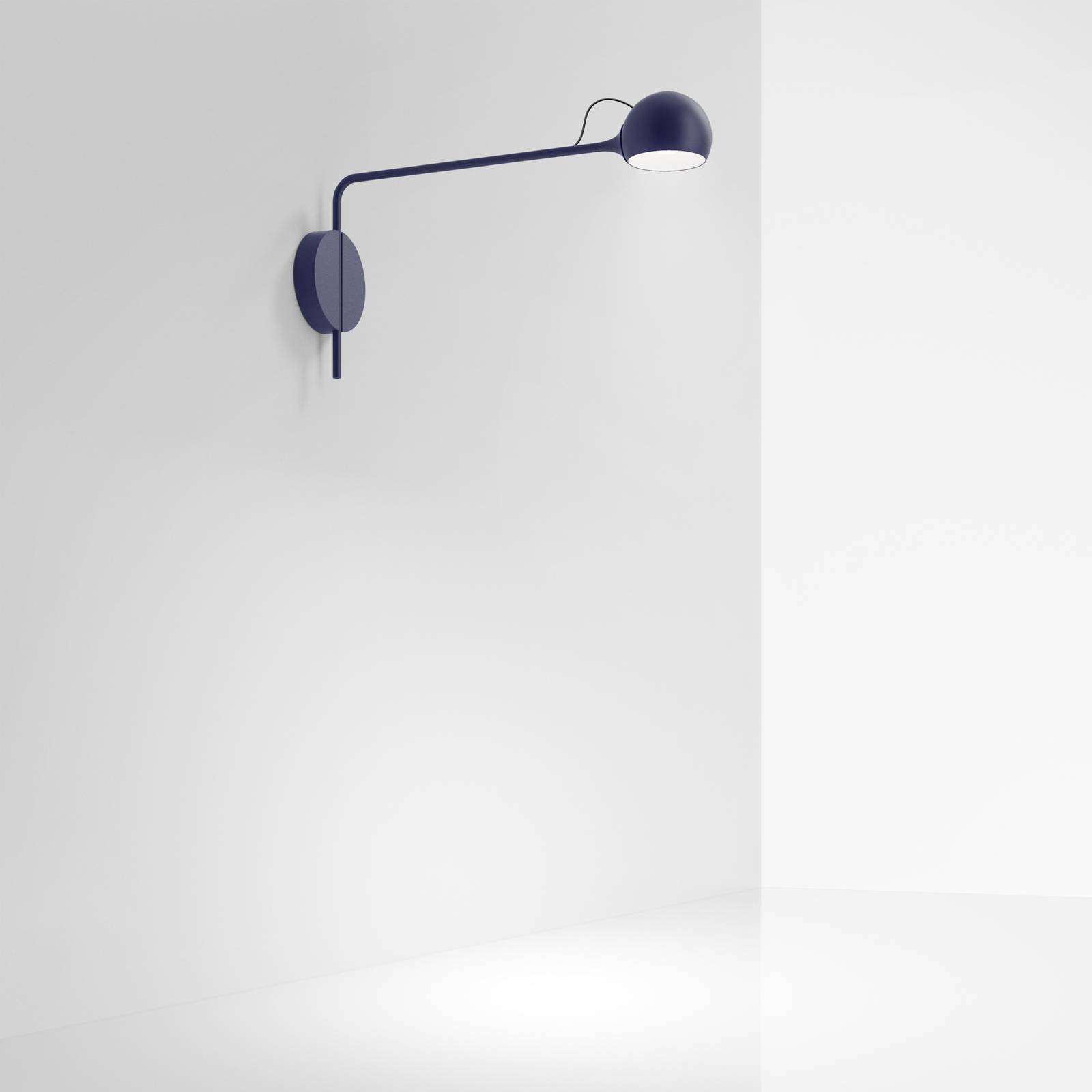 Artemide Ixa LED-Wandleuchte, Arm fix, blau von Artemide