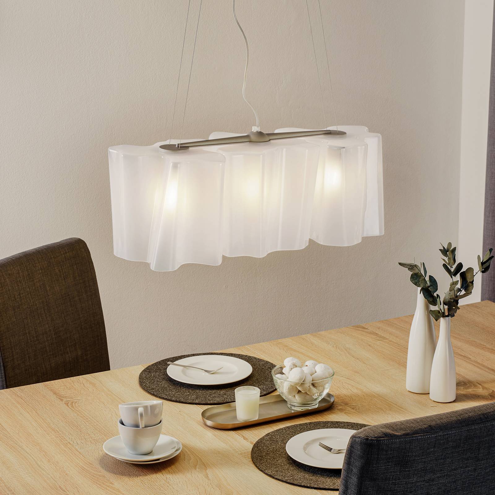 Artemide Logico Hängelampe aus Glas 66 cm Artemide Logico Hängelampe aus Glas 66 cm von Artemide