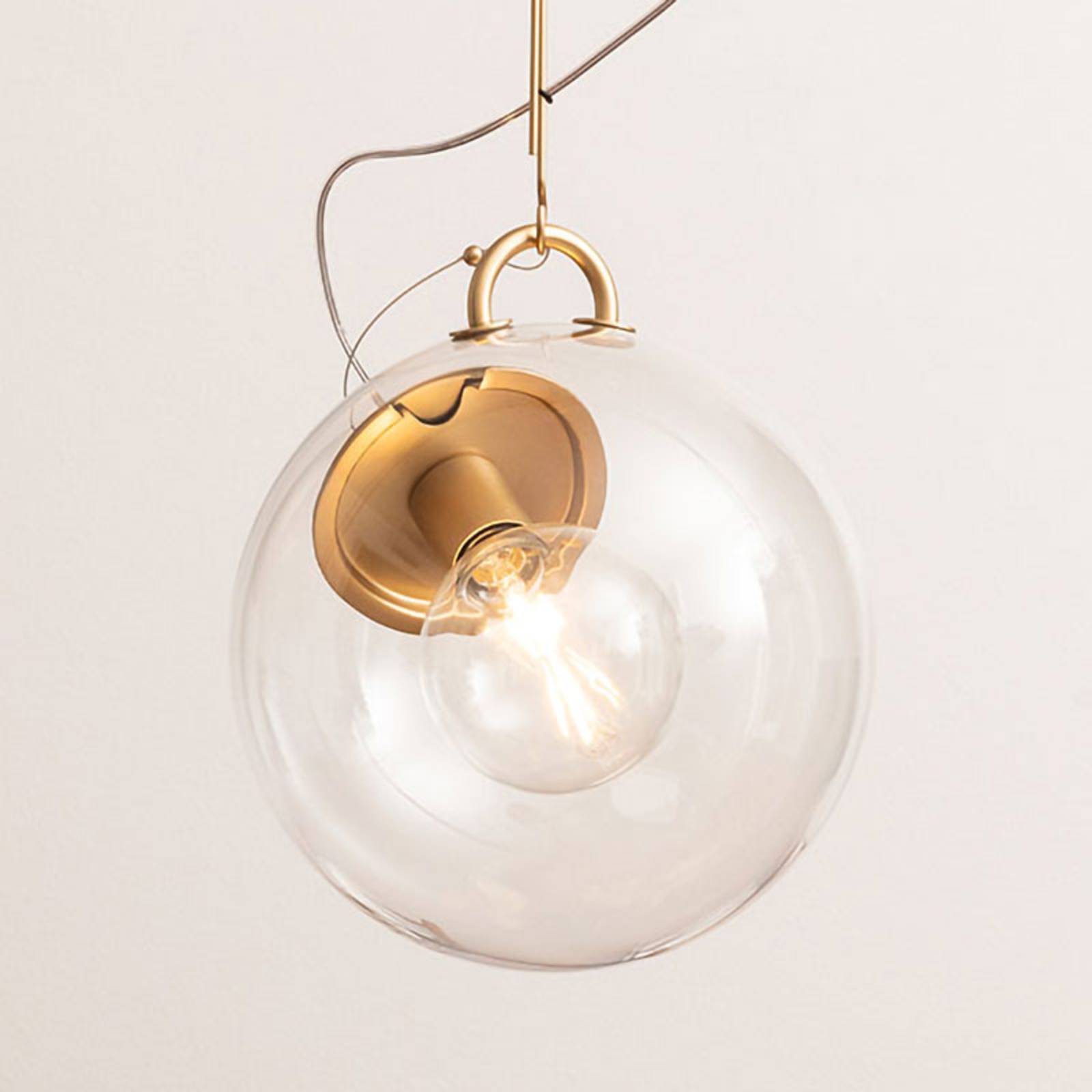 Artemide Miconos Glas-Pendelleuchte in Messing Artemide Miconos Glas-Pendelleuchte in Messing von Artemide