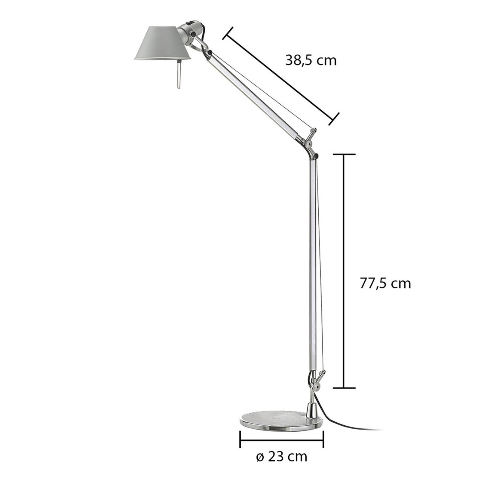 Artemide Tolomeo Lettura Stehleuchte, aluminium von Artemide