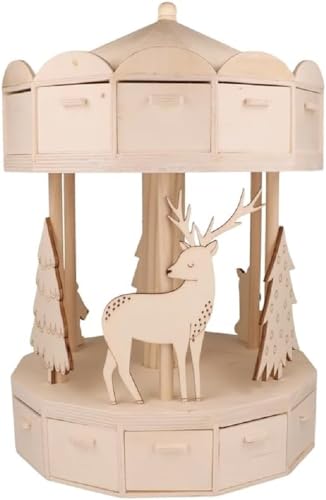 Artemio Adventskalender - Let it snow - Karussell - 41 x 28 x 28 cm von Artemio